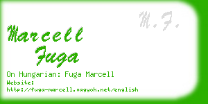 marcell fuga business card